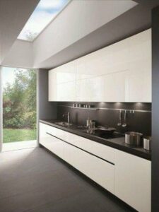 Handle-Less Modular Kitchen Cabinets