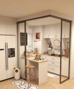 Dream Stainless Steel and Galvanized Steel Combination Modular Kitchen