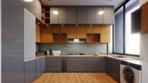 Stainless Steel Modular Kitchen Adding Accent Pieces and Accessories