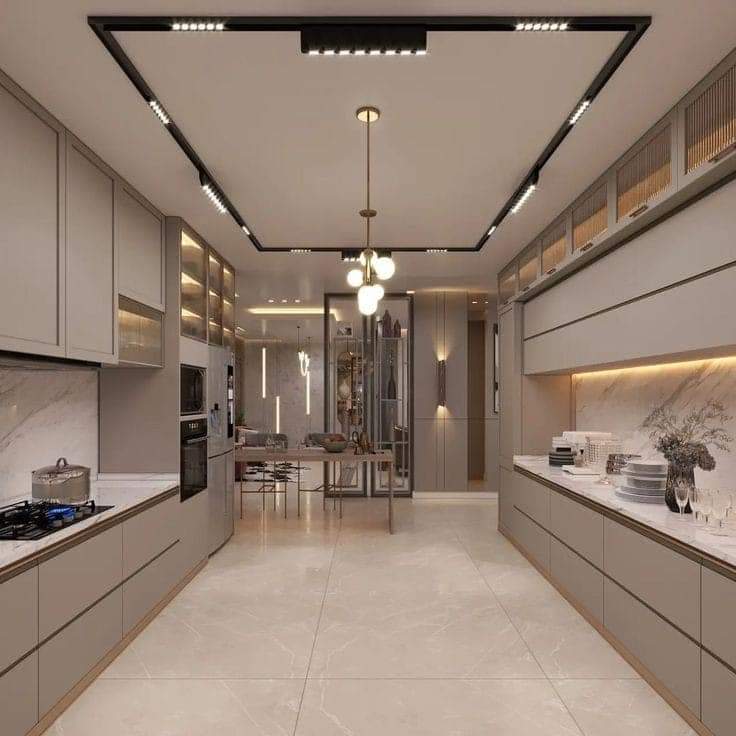 Stainless Steel Gallery Modular Kitchen