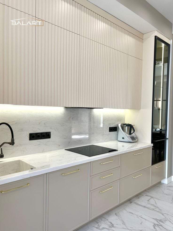 The Best Countertops to Pair with Galvanized Kitchen Cabinets