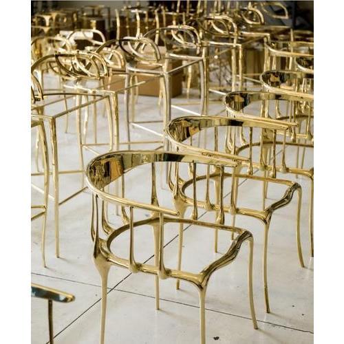 SS304 Rose Gold PVD Coated Chair Frames
