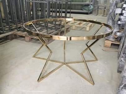 Stainless Steel 304 Grade Gold Rose Gold PVD Coated Console Table Frames