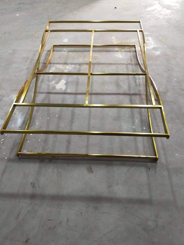 Stainless Steel 304 Grade Gold Rose Gold PVD Coated Center Table Frames
