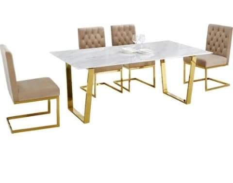Small Dining Spaces Stainless Steel PVD Table Solutions