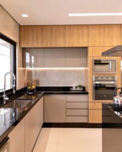 Standardized Cabinet Modules in Stainless Steel Kitchen | Karvi Interio Bangalore