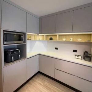 Karvi Interio Stainless Steel Modular Kitchen Cabinets in Bangalore