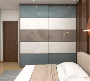 Lacquered Glass Sliding Wardrobe by Karvi Interio