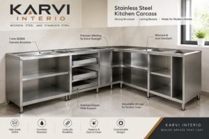 Stainless Steel Kitchen Carcass for Apartments